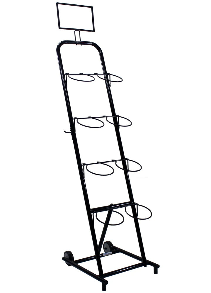 Metal Rolling Floral Display - 8 Vase