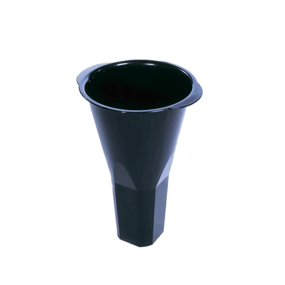 Black Plastic Retail Floral Vases - 12ct