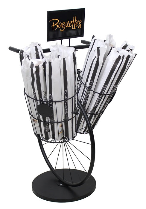 Bicycle Display With 2 Wire Baskets