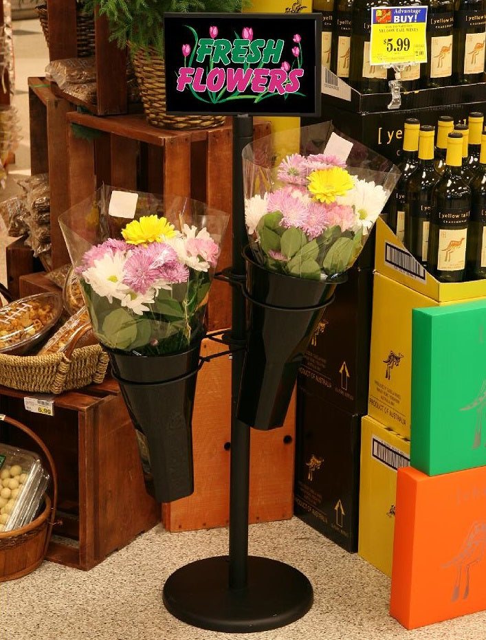 2 Vase Flower Stand Choice Display